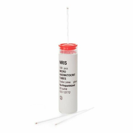 MCKESSON Capillary Blood Collection Tube, 1.1 x 75 mm, 75 L, 100/Vial, 10PK 177-51613
